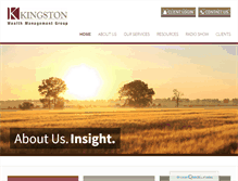 Tablet Screenshot of kingstonwealthmanagement.net